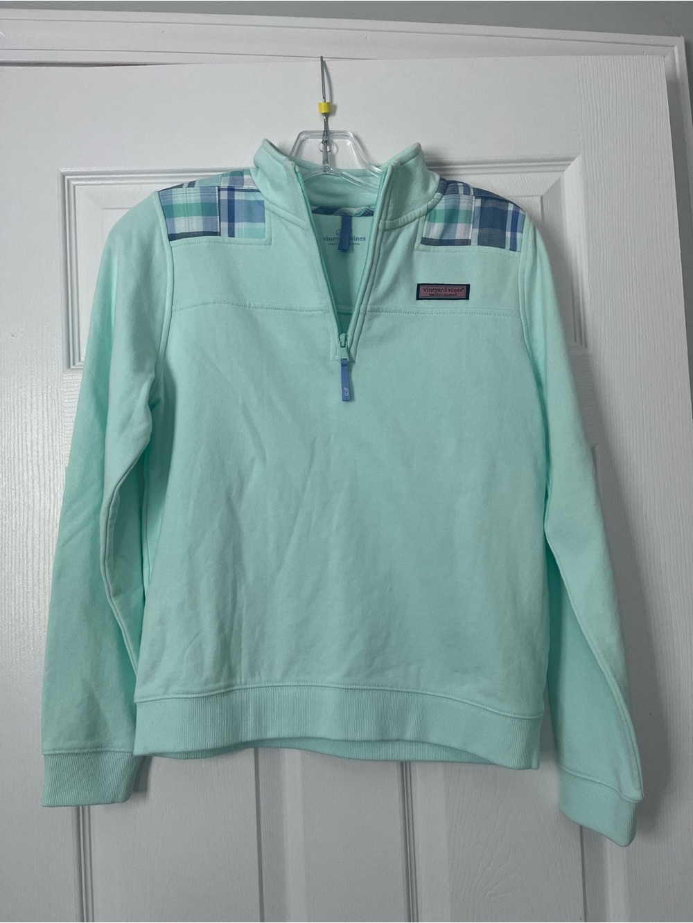 Vineyard Vines Mint Green Quarter-Zip Pullover